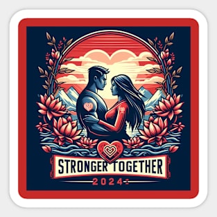 Stronger Together in 2024 Sticker